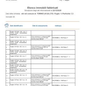 Elenco Immobili Catasto - Geometra.me